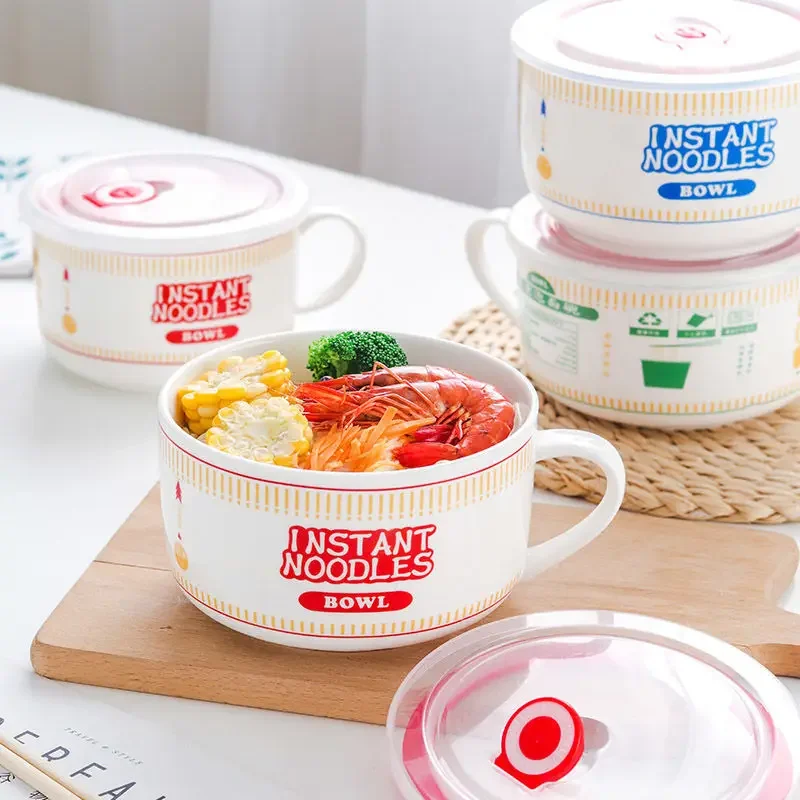 Meal Prep Lunch - Creativity Lid Ceramics Instant Noodle Porridge
