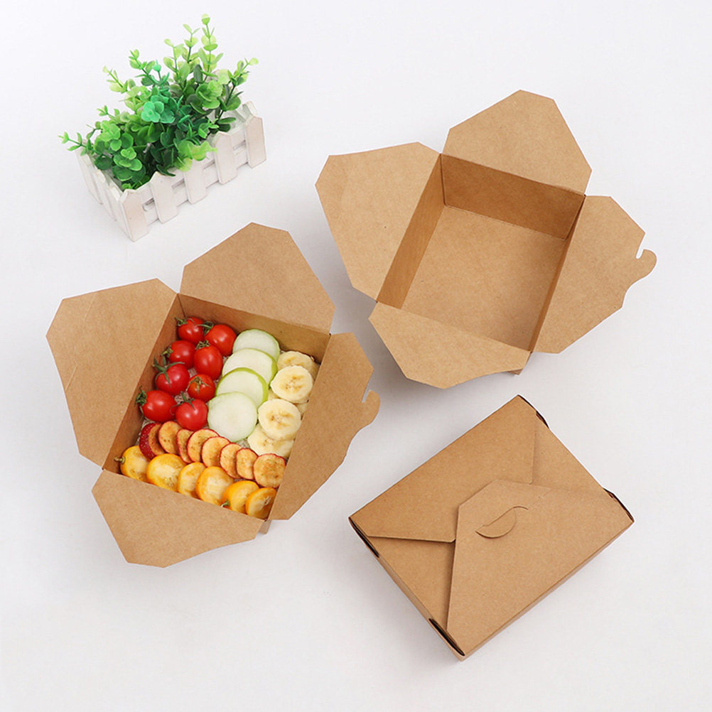Meal Prep For A Day - 20Pcs Kraft Paper Meal Prep Containers
