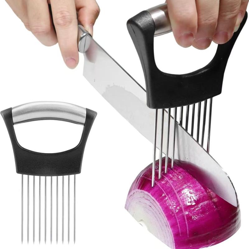 Stainless Steel Onion Cutter H - Onion Holder Slicer 评论和价格
