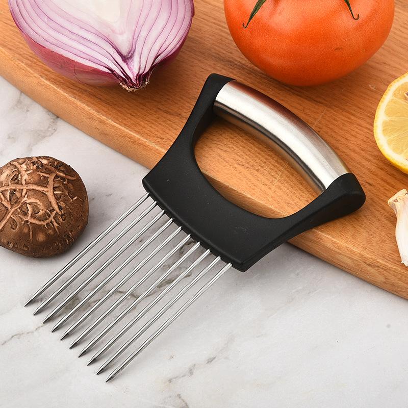 Stainless Steel Onion Cutter H - Onion Holder Slicer 评论和价格