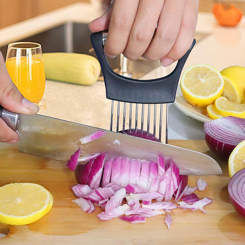 Stainless Steel Onion Slicer H - Onion Holder Slicer 评论和价格