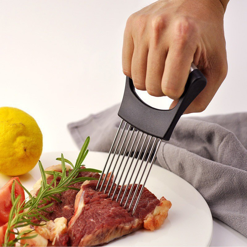 Stainless Steel Onion Slicer H - Onion Holder Slicer 评论和价格