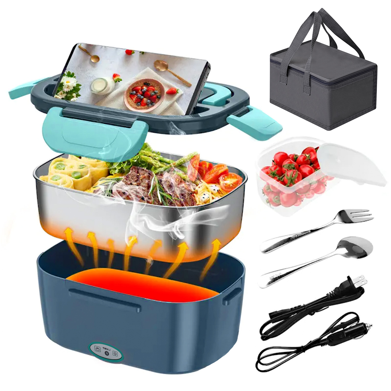 100W Electric Heating Lunch Bo - Meal Prep Bag 评论和价格