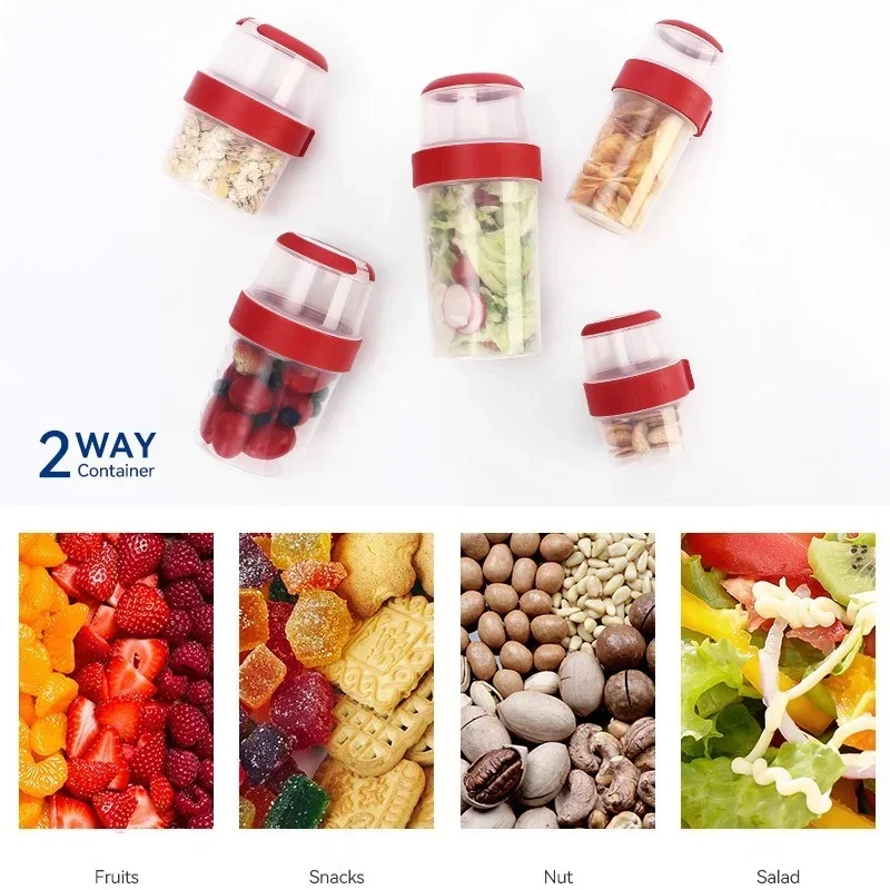 Portable Plastic Breakfast Cup - Meal Prep Oatmeal Jars 评论和价格