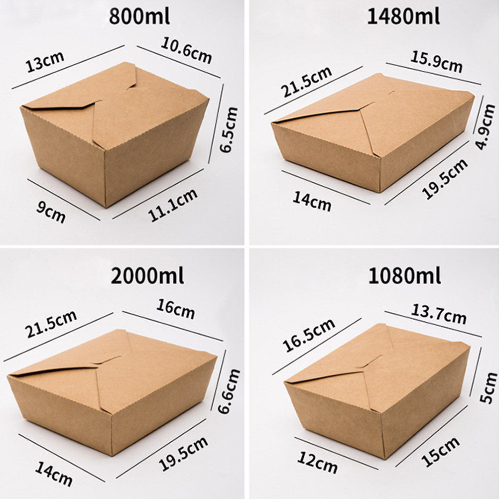 20Pcs Kraft Paper Food Storage - Meal Prep For A Day 评论和价格