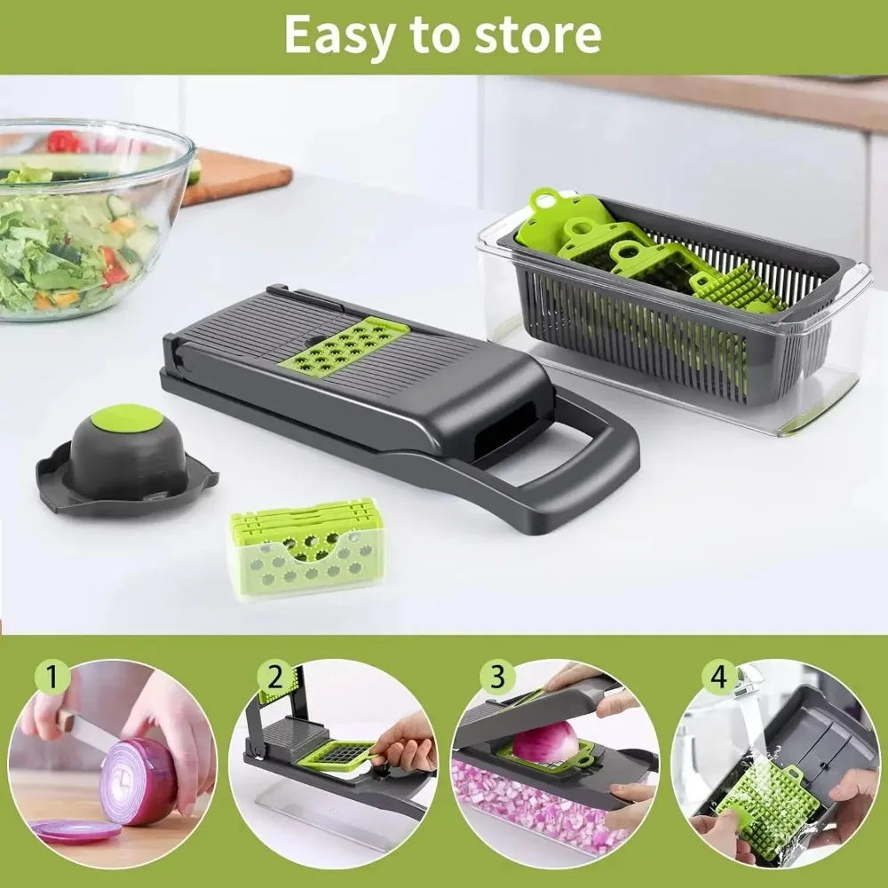Multifunctional Vegetable Chop - Onion Holder Slicer 评论和价格