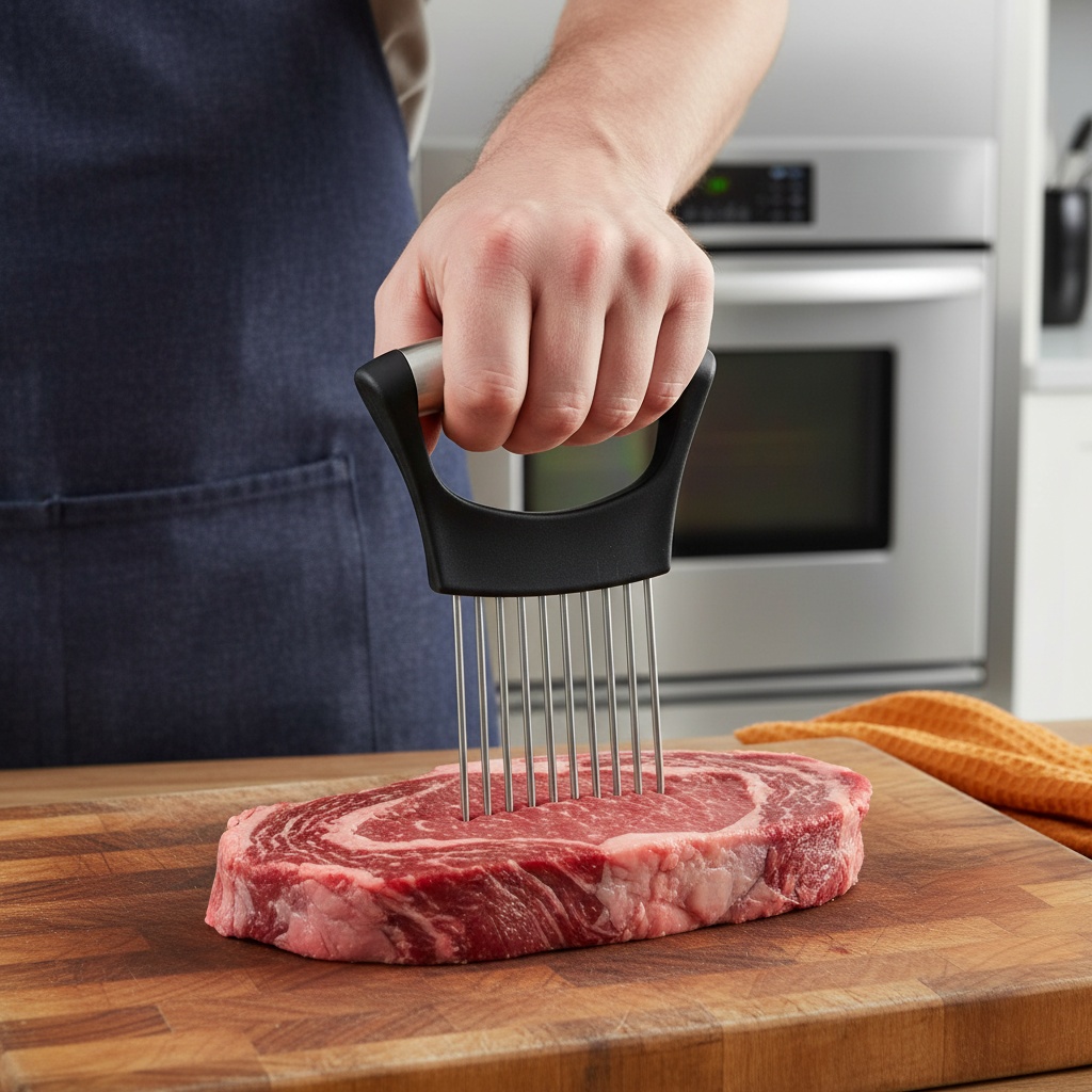 1pc Stainless Steel Onion Slic - Onion Holder Slicer 评论和价格