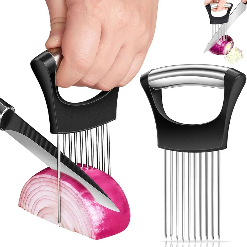 Stainless Steel Onion Cutter H - Onion Holder Slicer 评论和价格