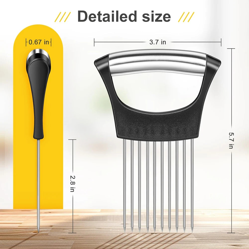 Stainless Steel Onion Cutter H - Onion Holder Slicer 评论和价格