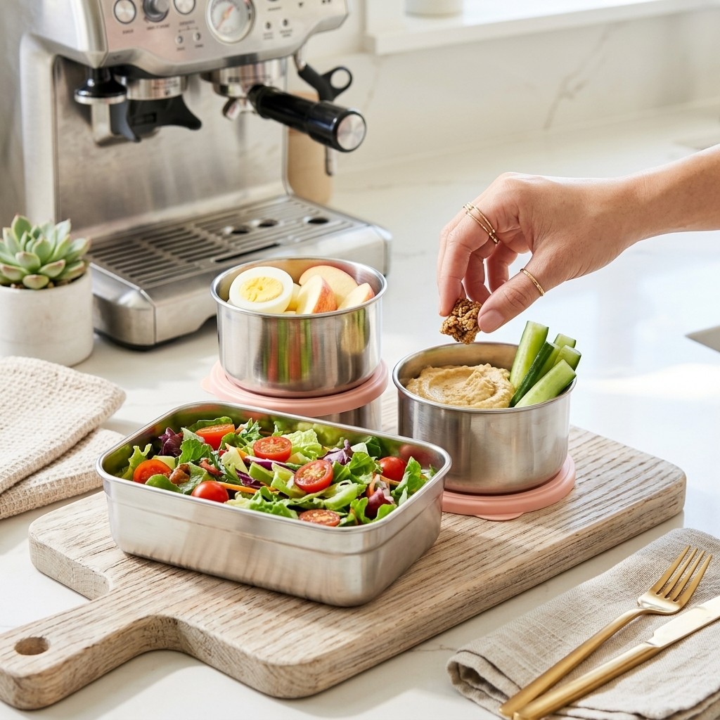 Microwave Safe 304 Stainless S - Meal Prep Lunch 评论和价格