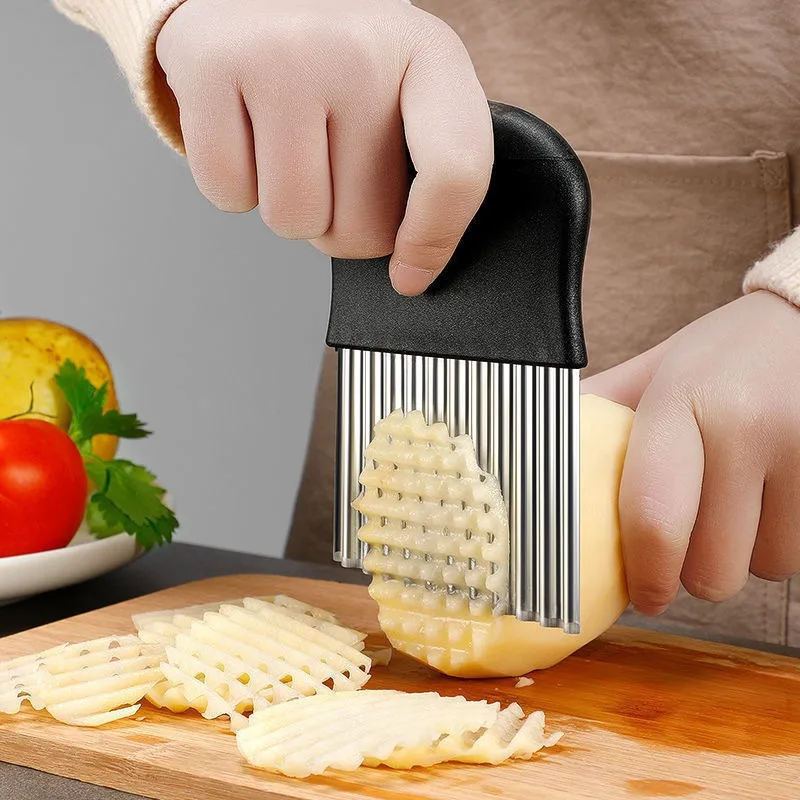 Stainless Steel Potato Chip Sl - Onion Holder Slicer 评论和价格