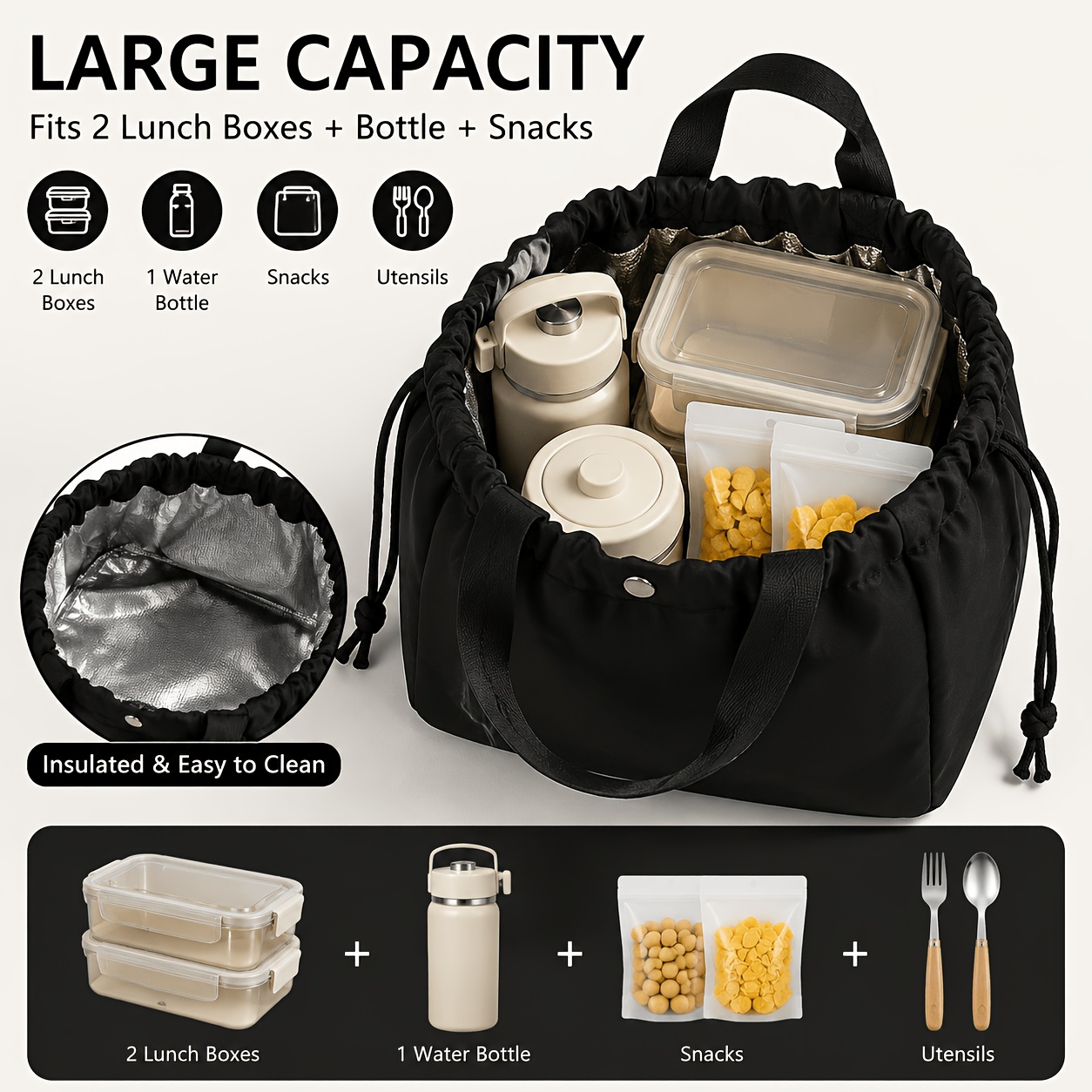 1 Pc Unisex Lightweight Insula - Meal Prep Lunch 评论和价格