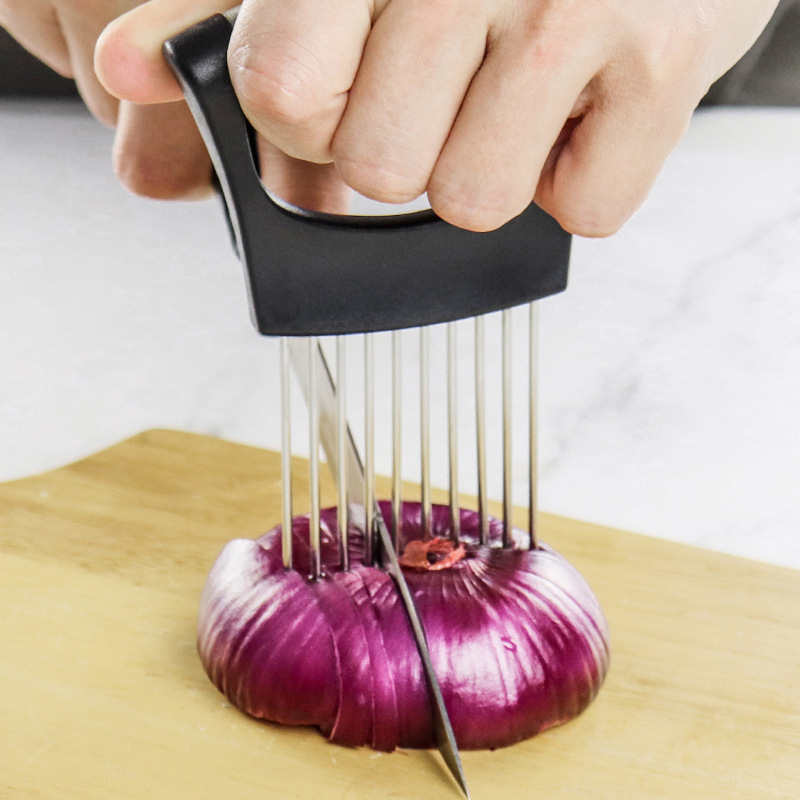 1Pc Steel Onion Needle with Cu - Onion Holder Slicer 评论和价格
