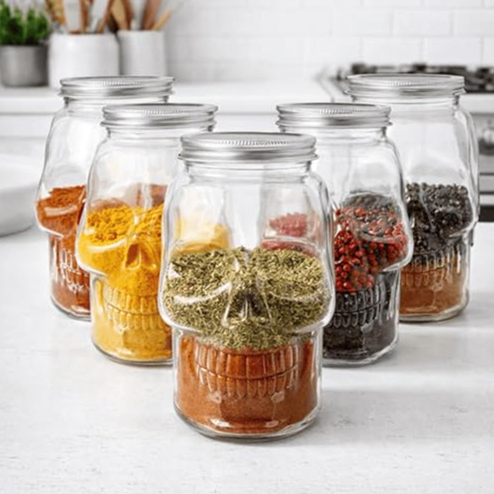 Transparent Skull Jars with Li - Meal Prep For A Day 评论和价格