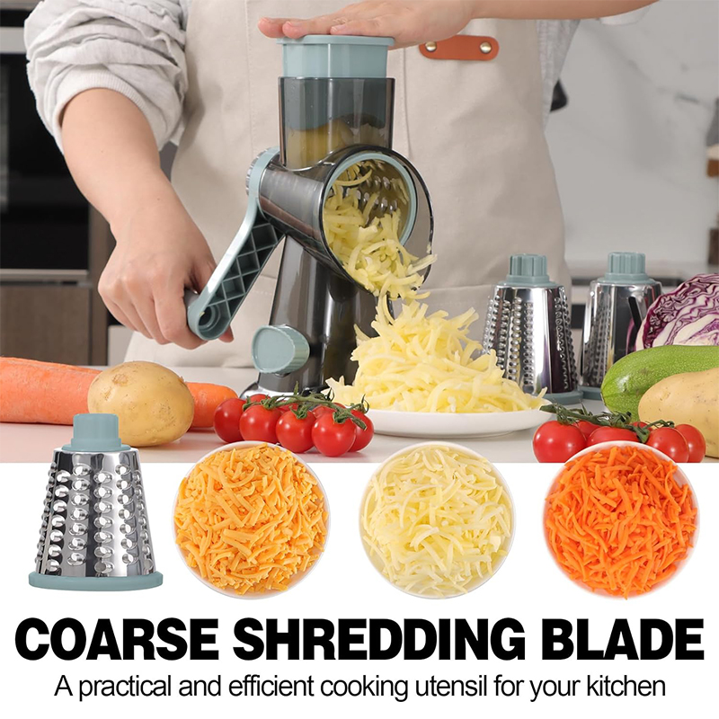 LMETJMA 3 in 1 Rotary Cheese G - Onion Holder Slicer 评论和价格