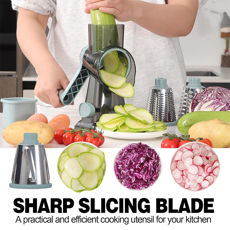 LMETJMA 3 in 1 Rotary Cheese G - Onion Holder Slicer 评论和价格