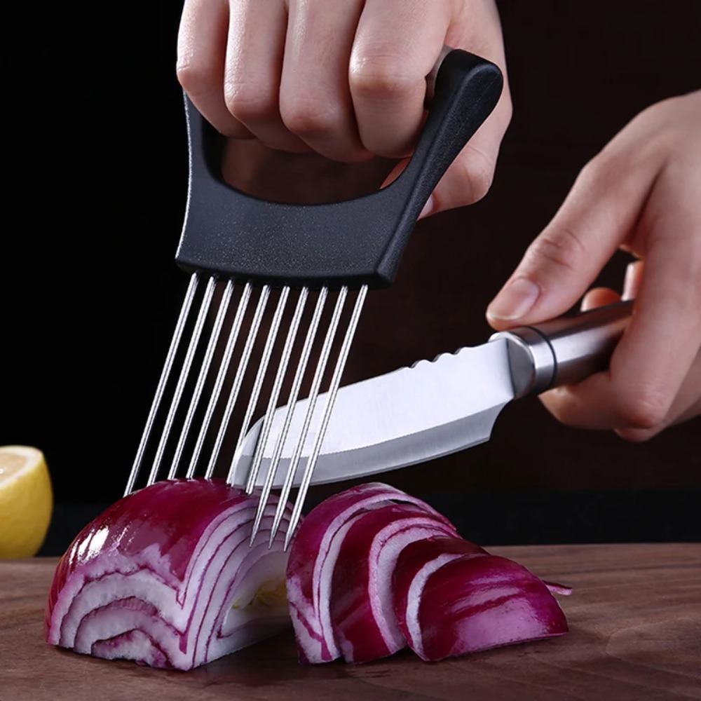 Stainless Steel Onion Cutter H - Onion Holder Slicer 评论和价格