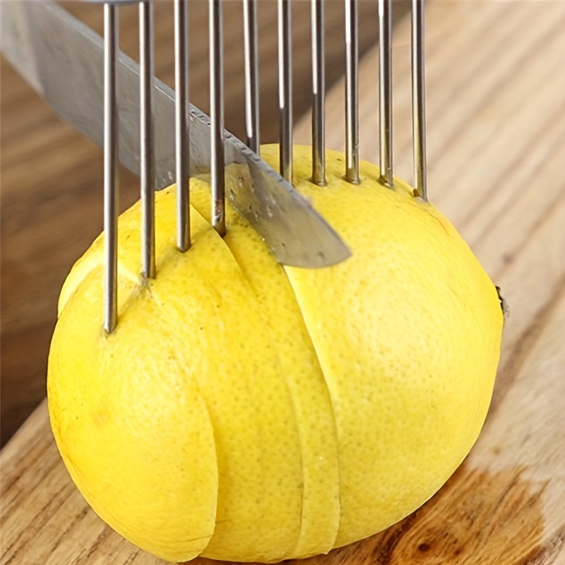1/4PC Stainless Steel Onion Ne - Onion Holder Slicer 评论和价格