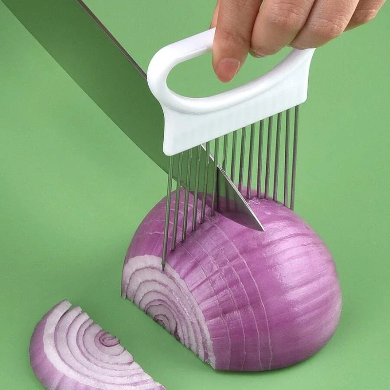 1pcs Onion Slicer Effortlessly - Onion Holder Slicer 评论和价格