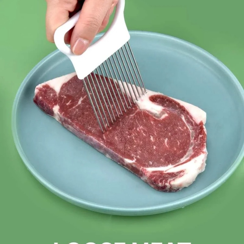 1pcs Onion Slicer Effortlessly - Onion Holder Slicer 评论和价格