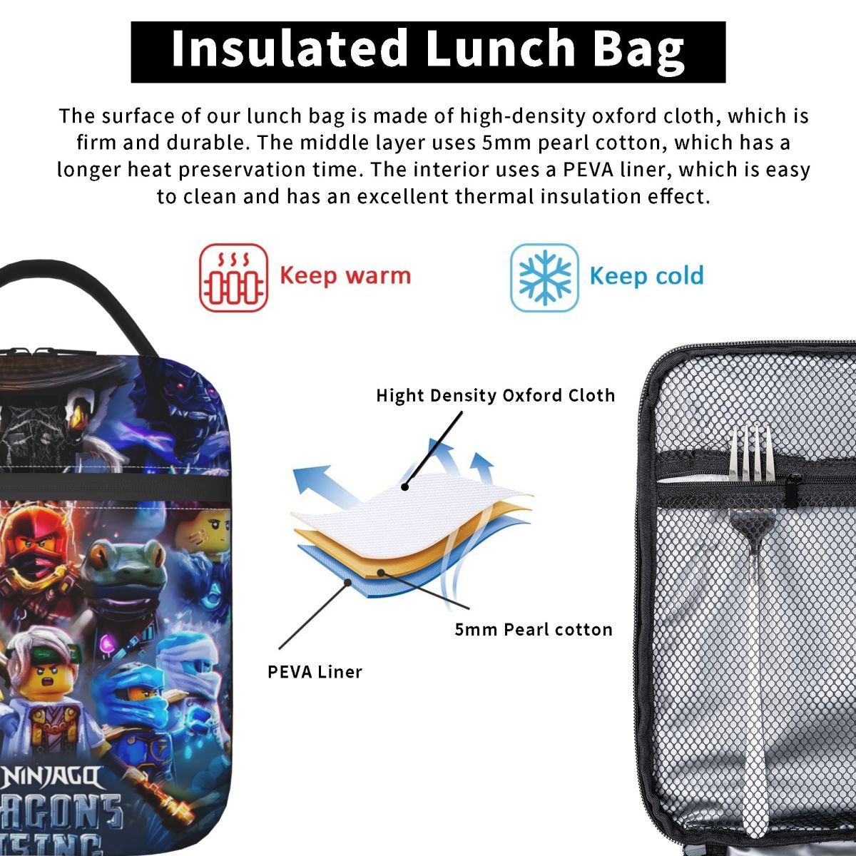 Custom N-Ninjagos Hero Team Re - Meal Prep Bag 评论和价格