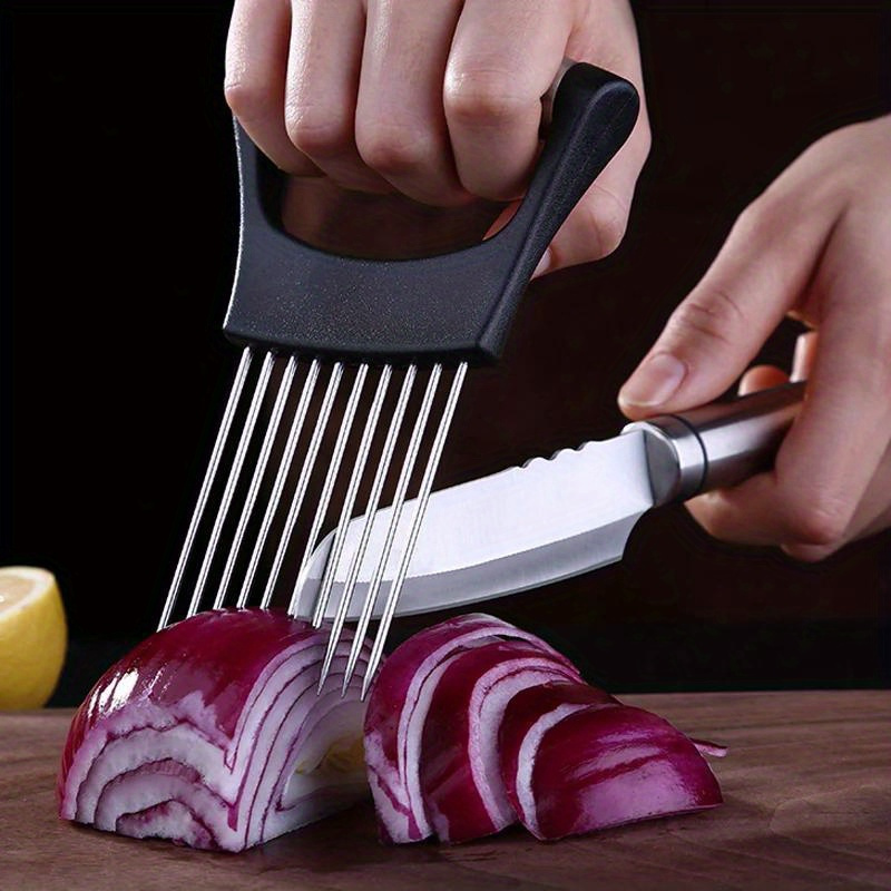 Stainless Steel Onion Cutter H - Onion Holder Slicer 评论和价格