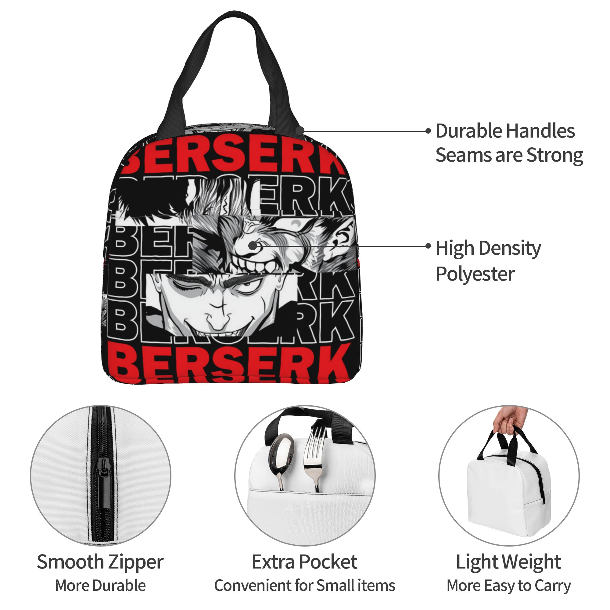 B-Berserks Thermal Insulated L - Meal Prep Bag 评论和价格