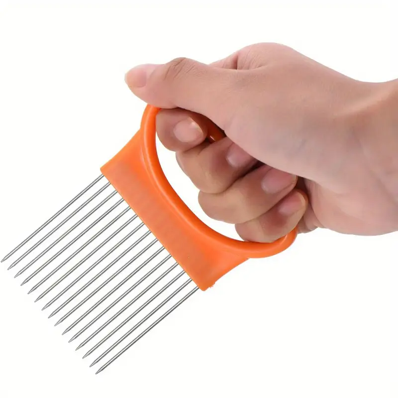 4-in-1 Kitchen Pin Magic Onion - Onion Holder Slicer 评论和价格