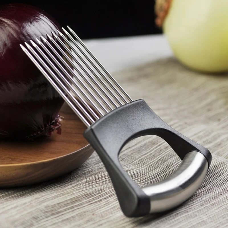 Stainless Steel Onion Cutter H - Onion Holder Slicer 评论和价格