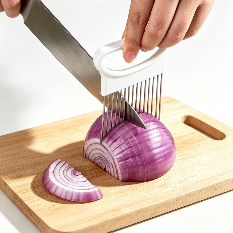 Effortlessly Slice Onions with - Onion Holder Slicer 评论和价格