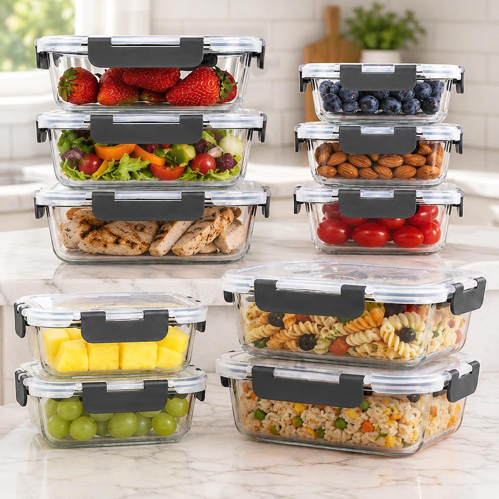 Glass Food Storage Containers  - Meal Prep Weekly 评论和价格