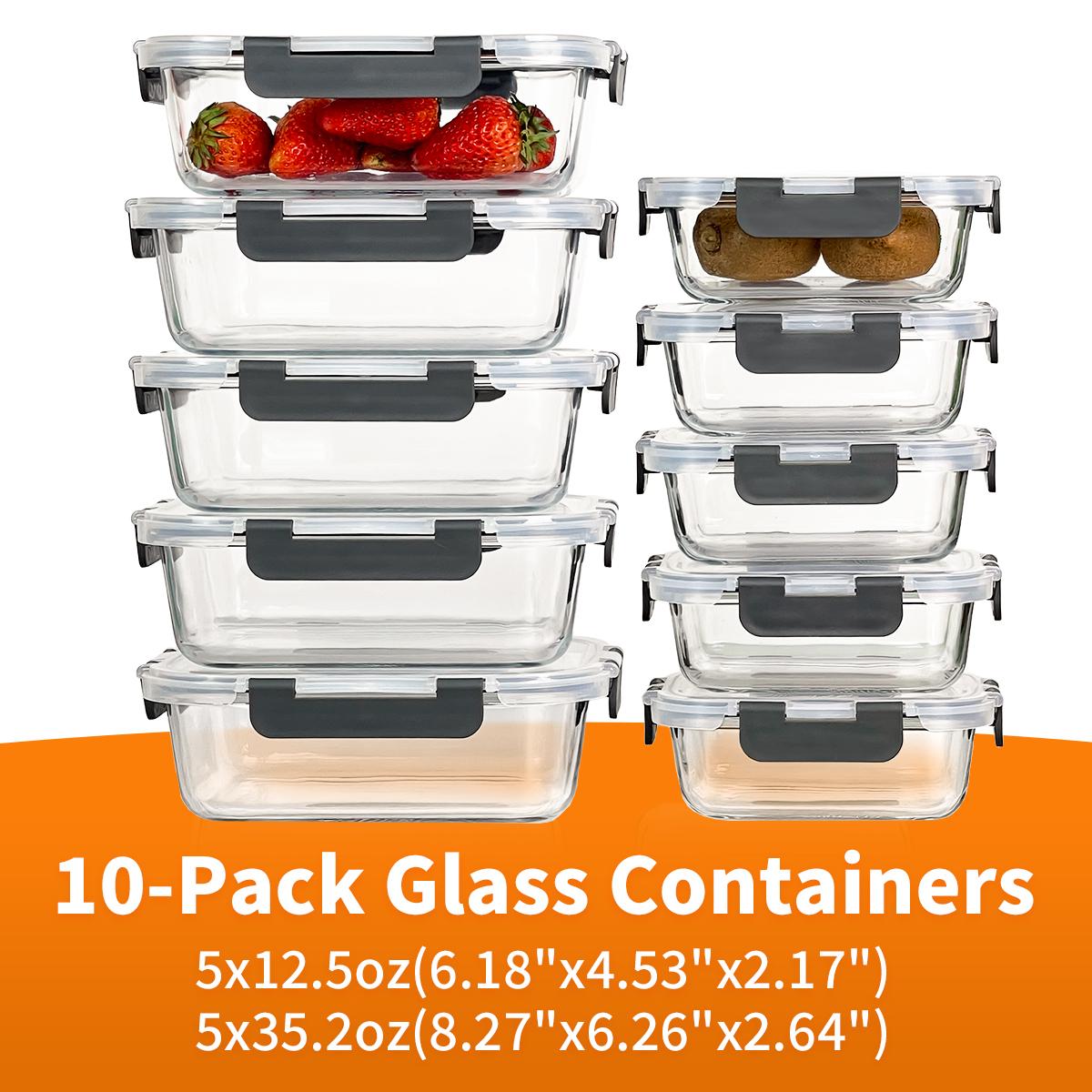 Glass Food Storage Containers  - Meal Prep Weekly 评论和价格
