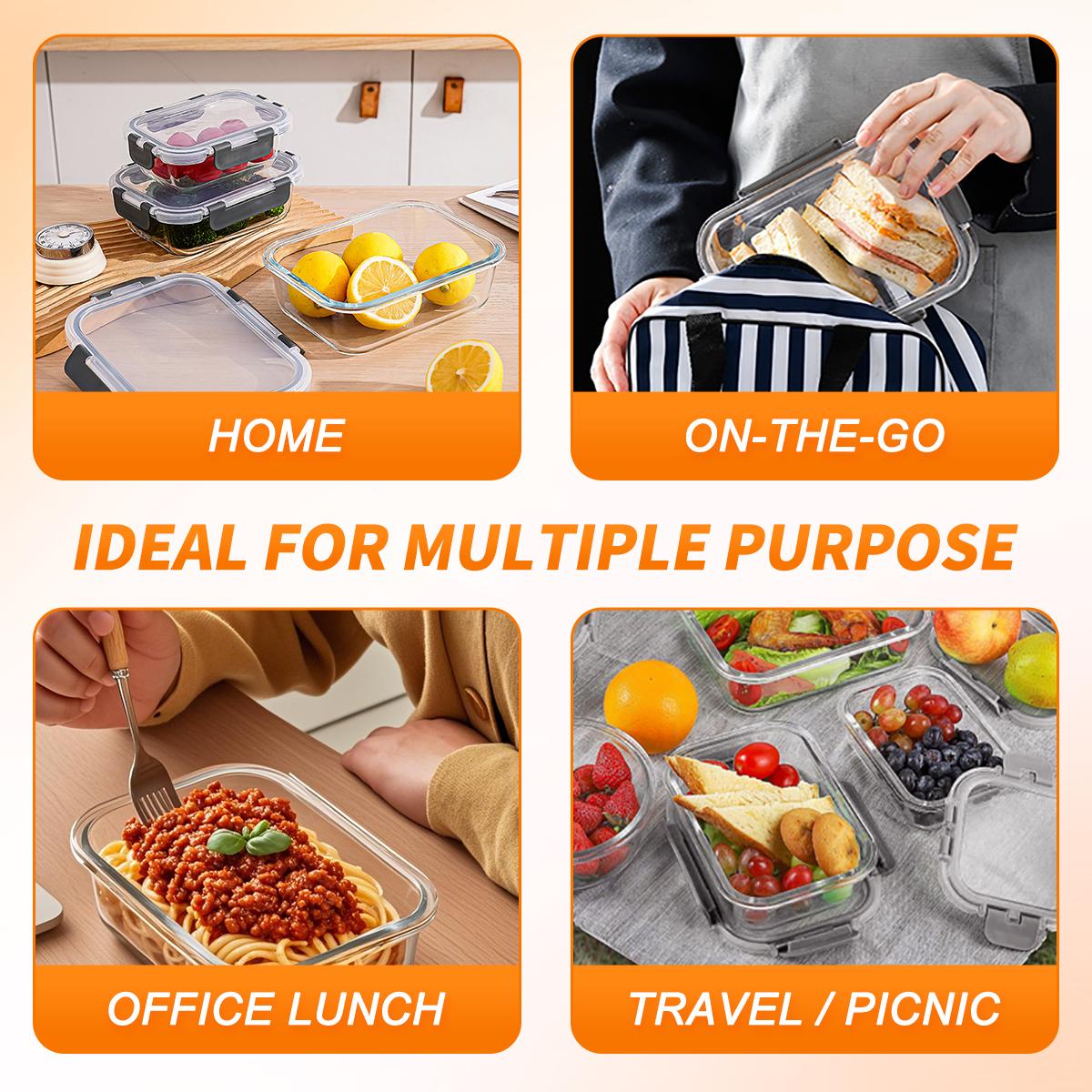 Glass Food Storage Containers  - Meal Prep Weekly 评论和价格