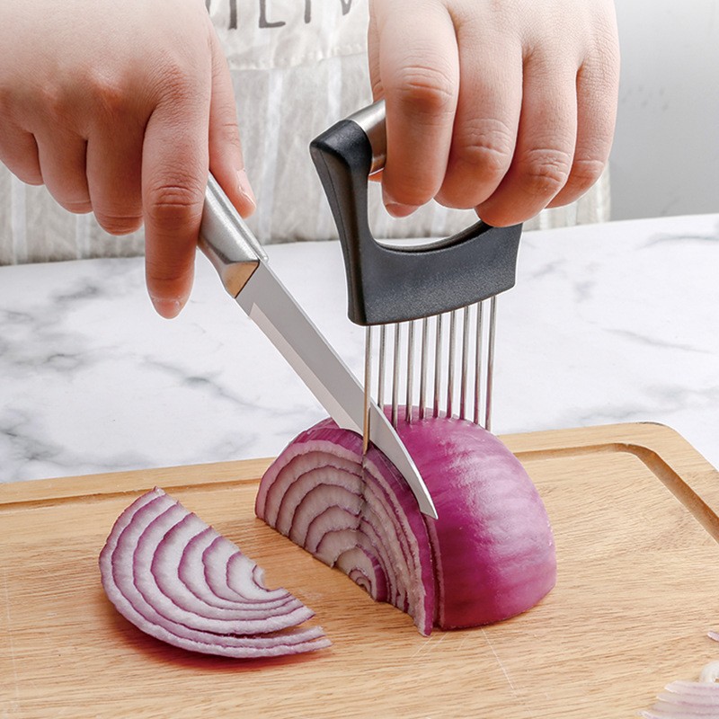 For Stainless Steel Onion Slic - Onion Holder Slicer 评论和价格