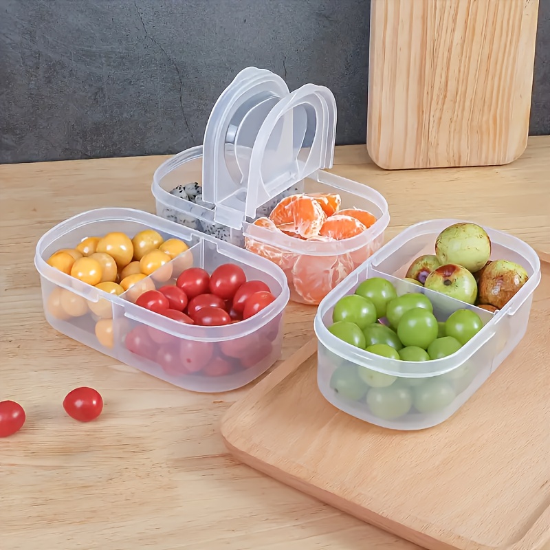 1/2 pcs Dual Compartment Food  - Meal Prep Lunch 评论和价格