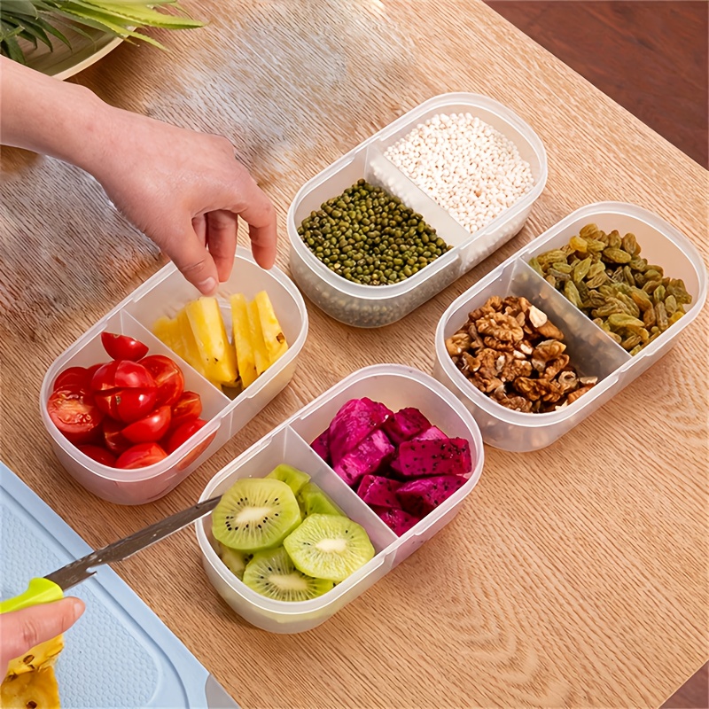 1/2 pcs Dual Compartment Food  - Meal Prep Lunch 评论和价格