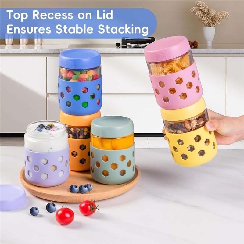 AB66-1Set Overnight Oatmeal Ja - Meal Prep Oatmeal Jars 评论和价格