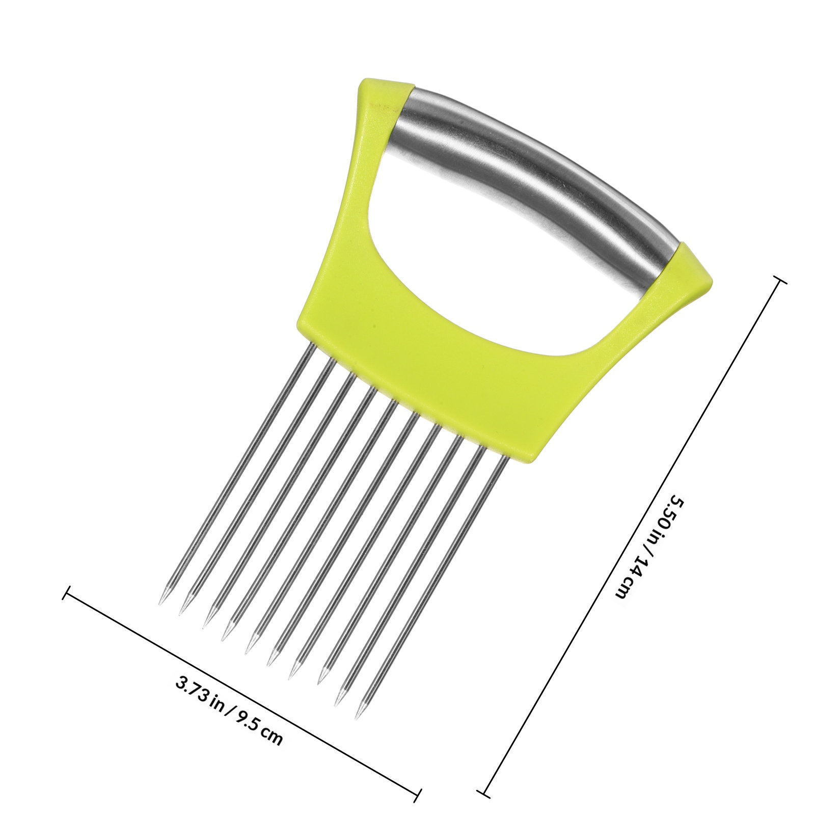 2Pcs Stainless Steel Onion Sli - Onion Holder Slicer 评论和价格