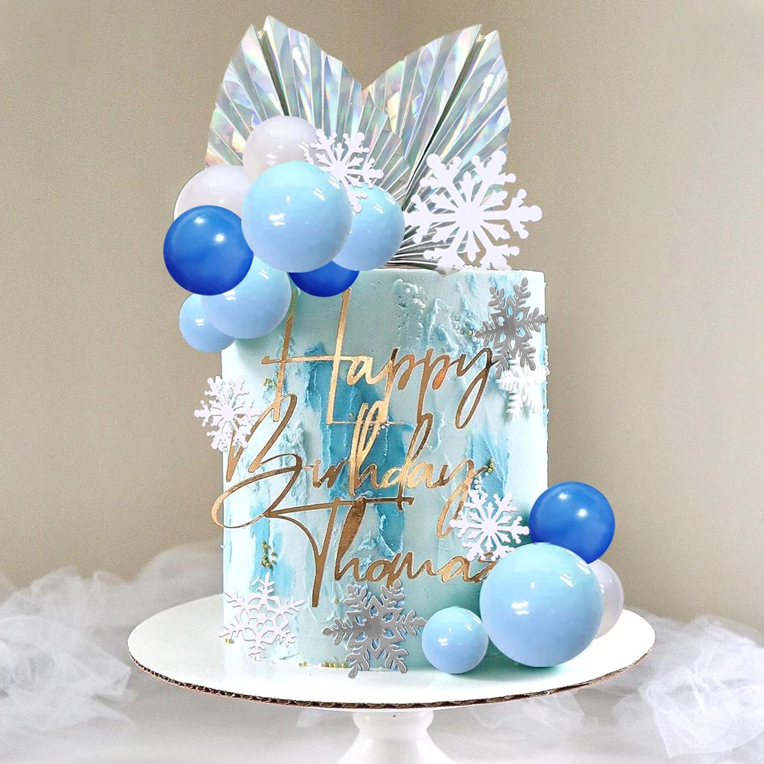 44 PCS Snowflake Cake Toppers  - Meal Prep Frozen 评论和价格