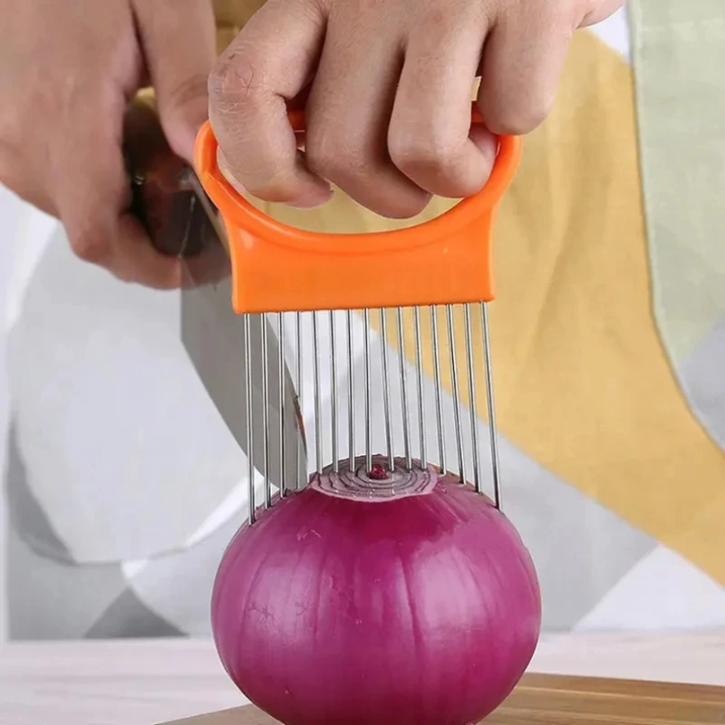 Stainless Steel Onion Cutter H - Onion Holder Slicer 评论和价格