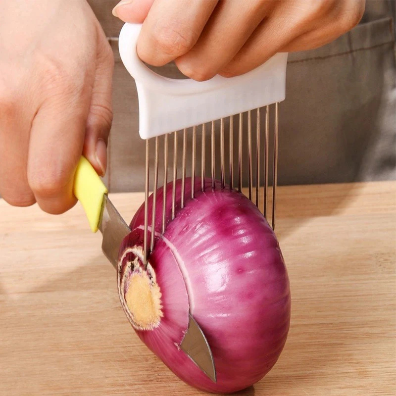 1-3pcs Effortlessly Slice Onio - Onion Holder Slicer 评论和价格