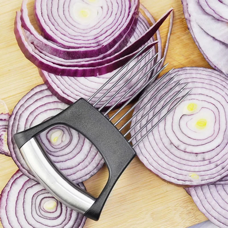 Stainless Steel Onion Cutter H - Onion Holder Slicer 评论和价格