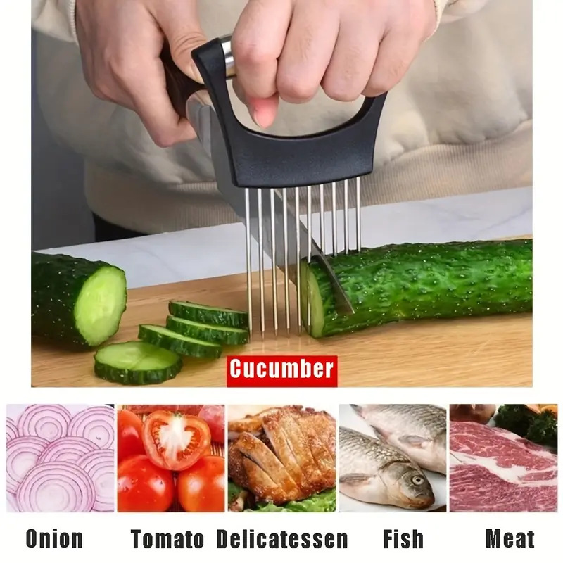 Stainless Steel Onion Needle S - Onion Holder Slicer 评论和价格