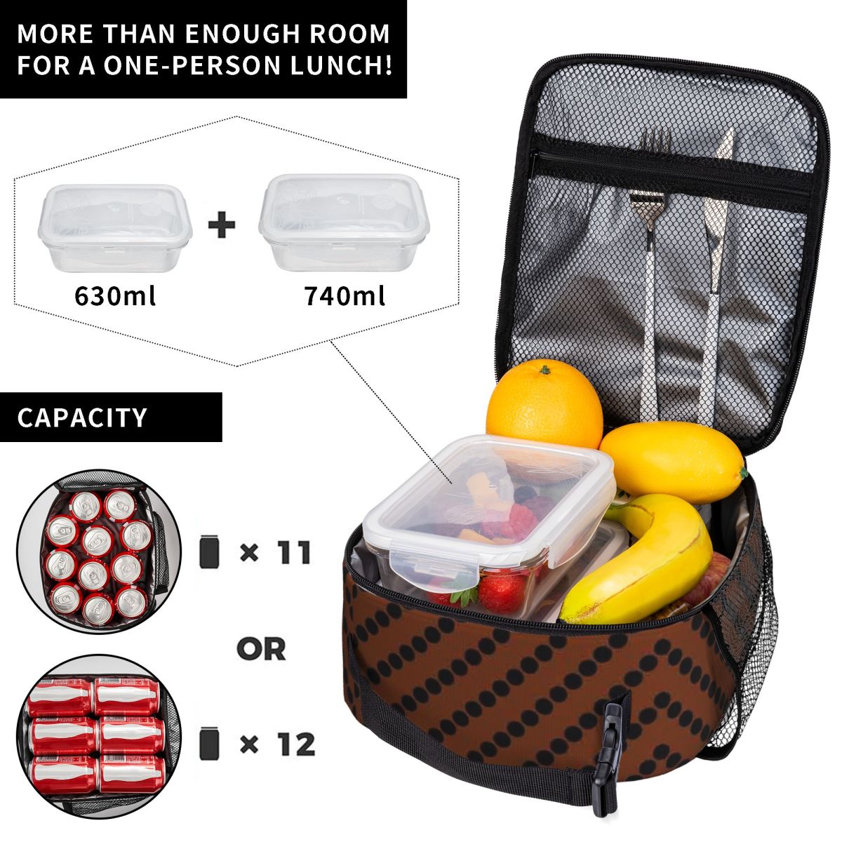 Bestselling Black Polka Dot On - Meal Prep Lunch 评论和价格