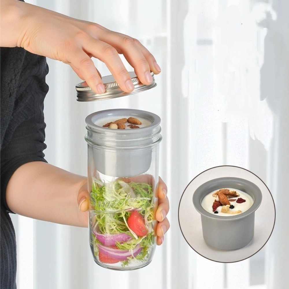 16/24 Oz Salad Glass Jars Wide - Meal Prep Weekly 评论和价格