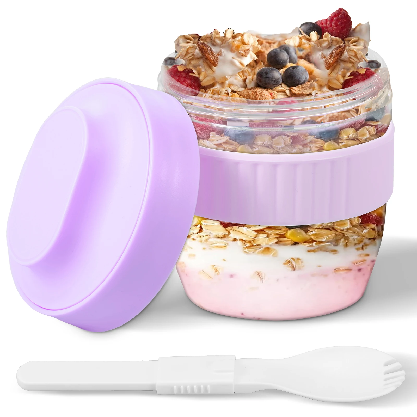 Double Layer Overnight Oats Co - Meal Prep Oatmeal Jars 评论和价格